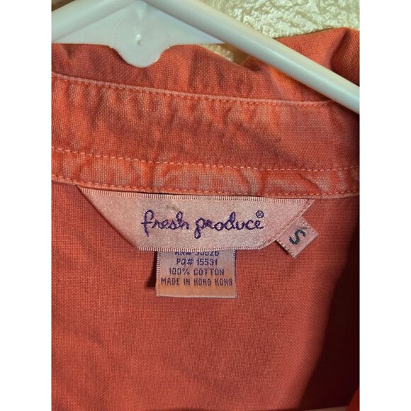 Fresh Produce Men's Stonewashed Button Down Classic Casual Bright Size Small - Picture 4 of 4